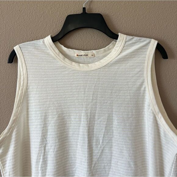 Marine Layer “Lydia” Textured Stripe Tank - Picture 8 of 9
